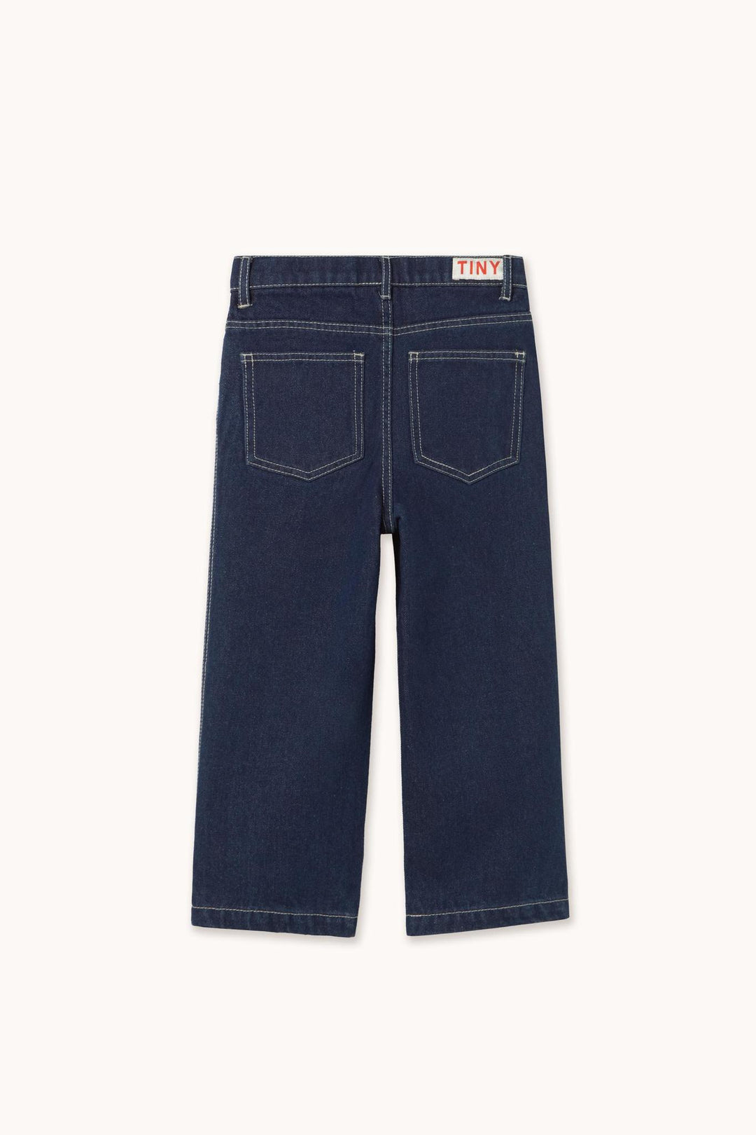 Constrast Red Denim Pant
