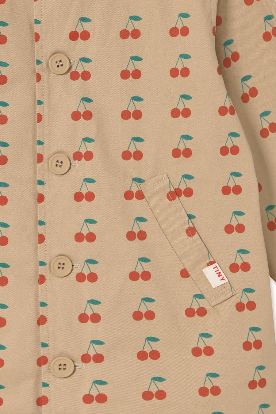 Cherries Trench Coat