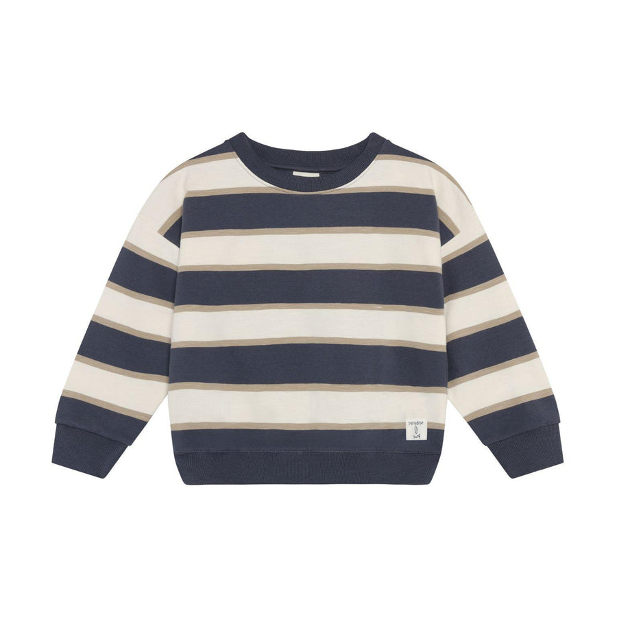 Tri-Stripe Crew Neck Sweatshirt