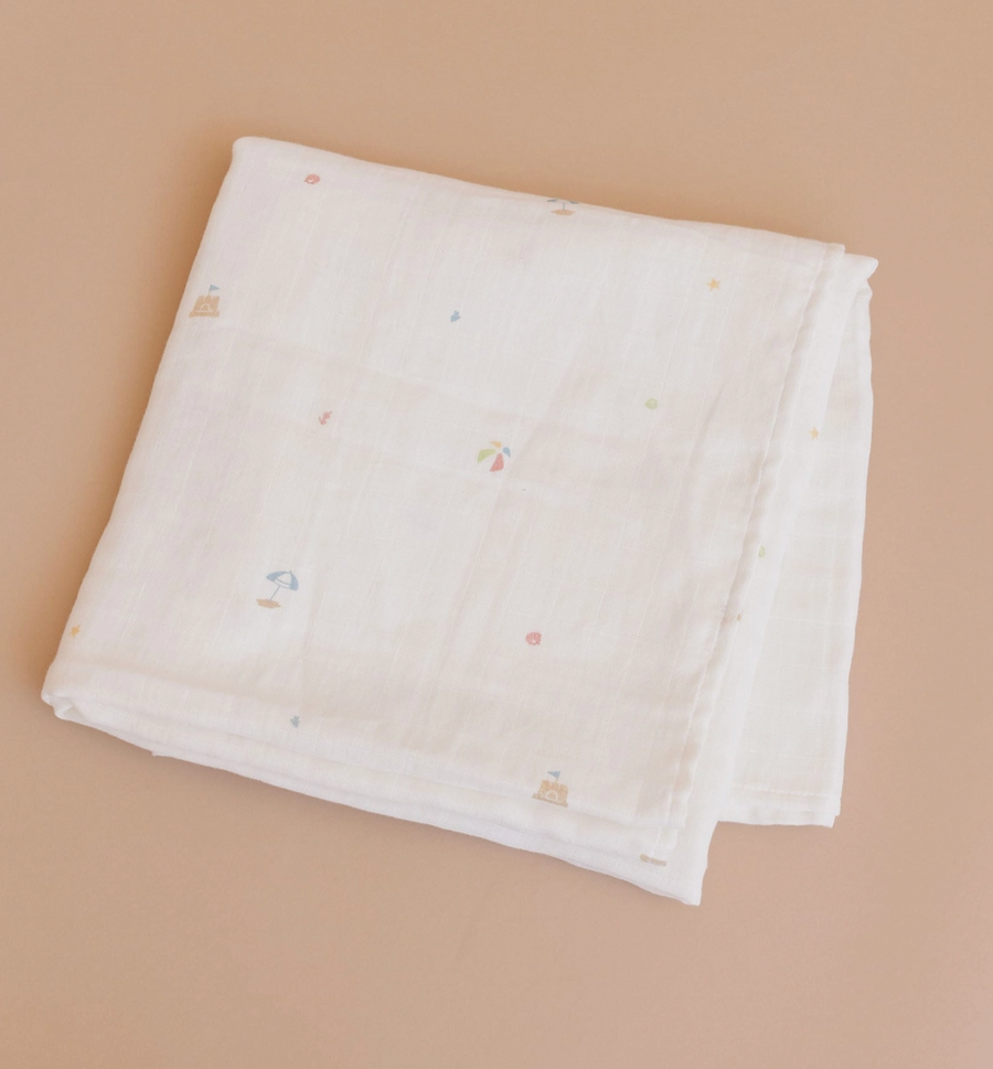 Organic Cotton Swaddle - Beach