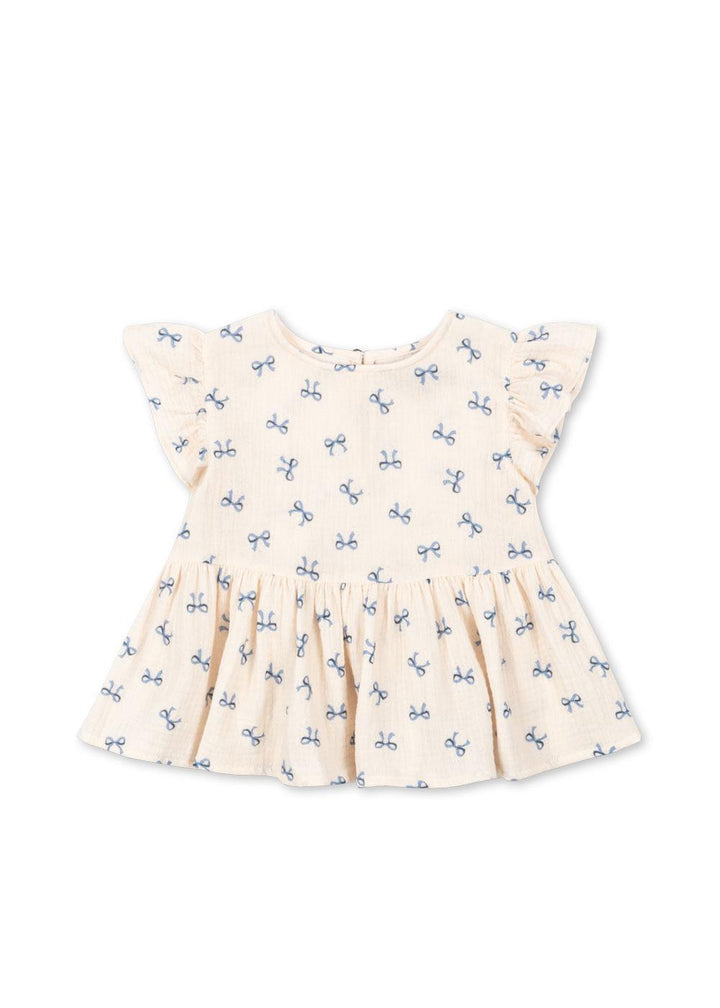 Coco Top Bow Bleu