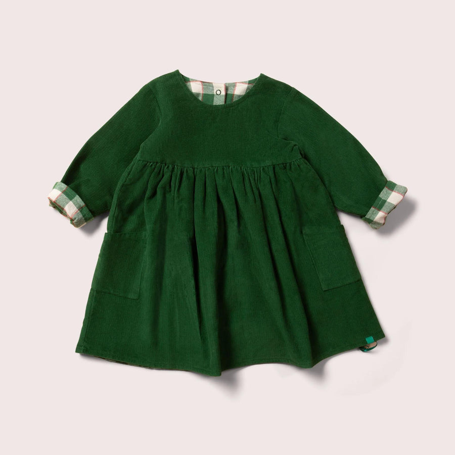 Green Reversible Corduroy Dress