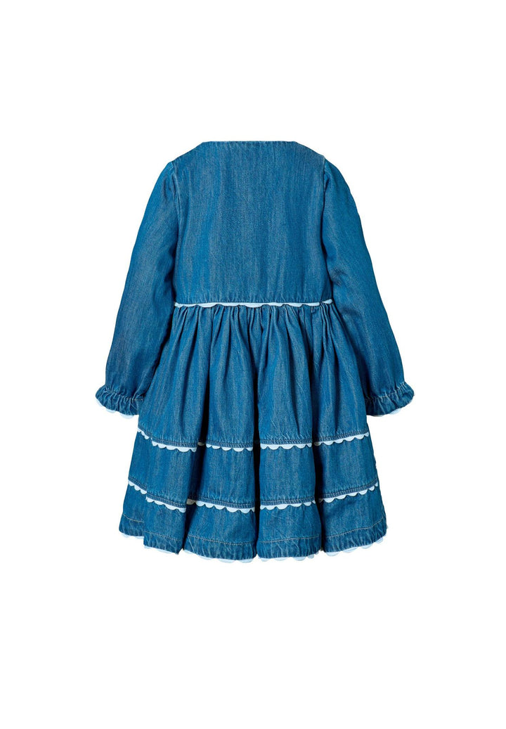 Charlotte Dress - Mid Blue Wash