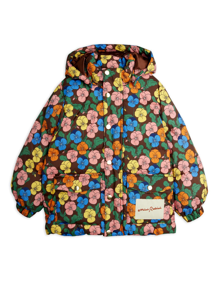 Violas All-over Print Heavy Puffer