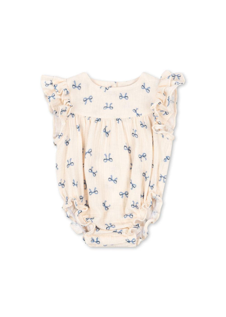 Coco Romper Bow Bleu