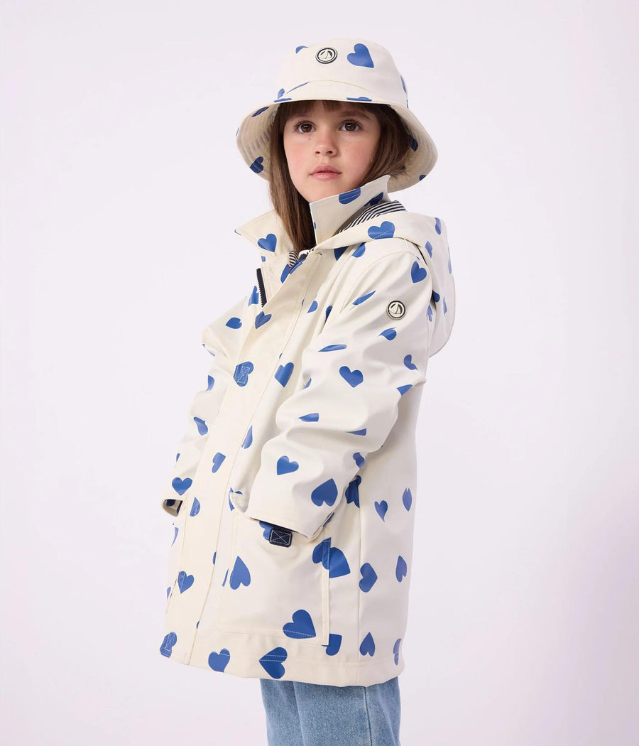 Girl Heart Printed Rain Hat
