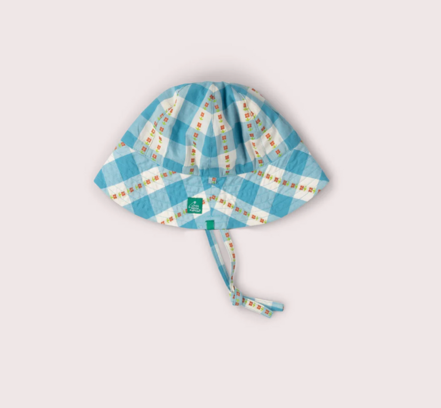 Blue Flowers Reversible Sunhat
