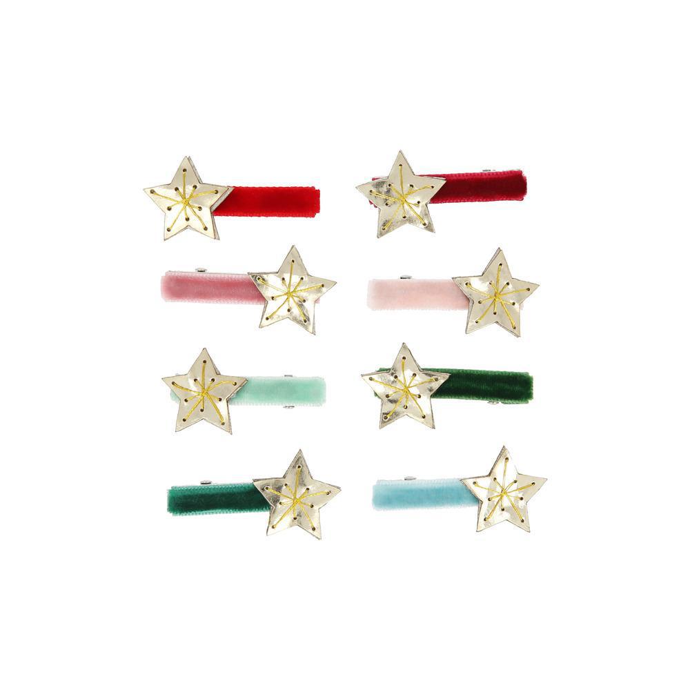 Gold Star Hair Clips