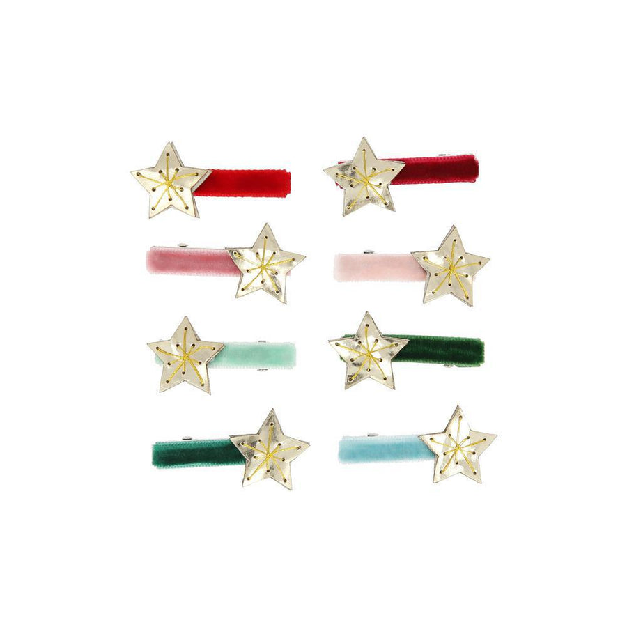 Gold Star Hair Clips