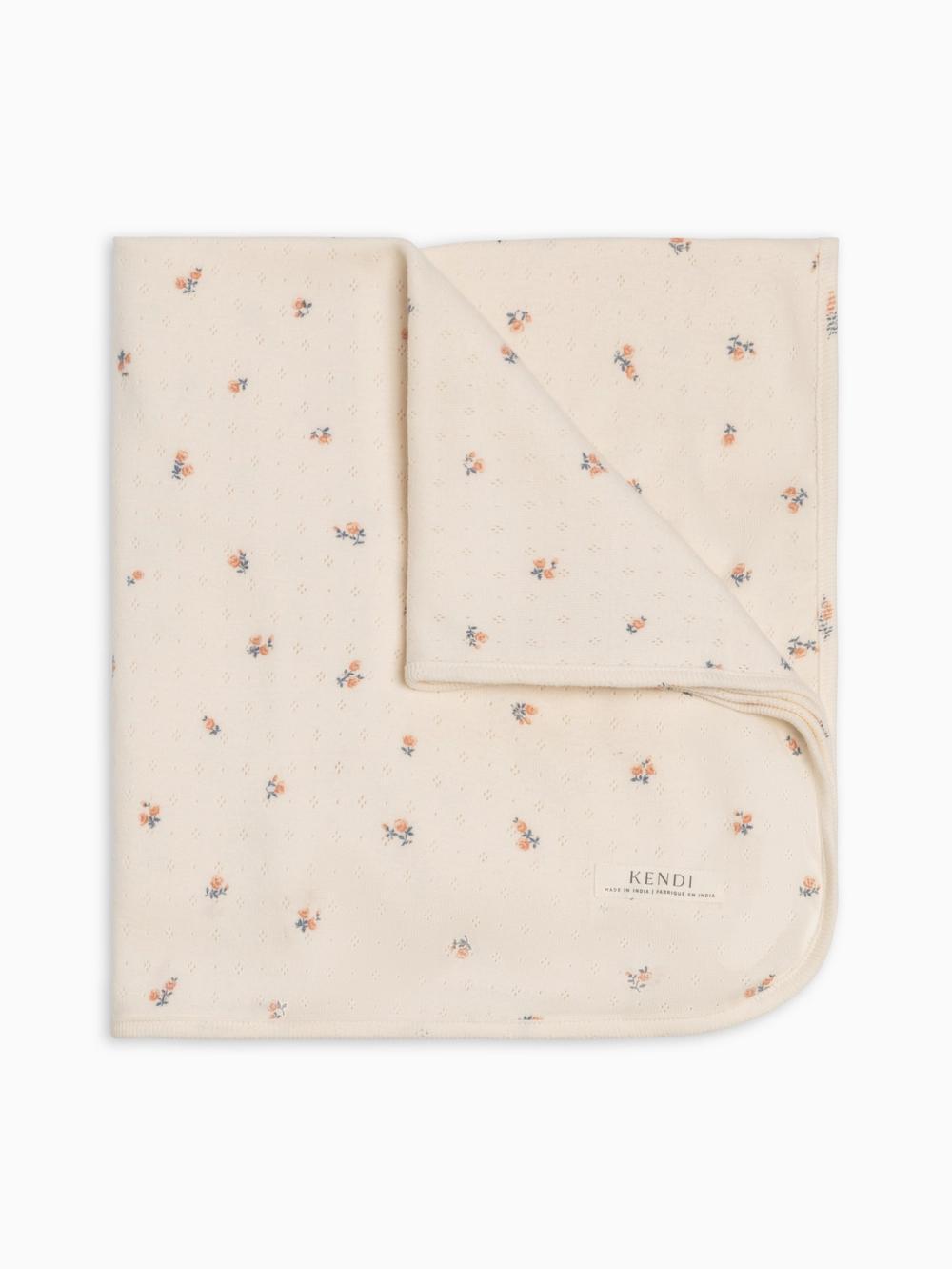 Pointelle Swaddle - Maris Floral