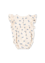 Coco Romper Bow Bleu