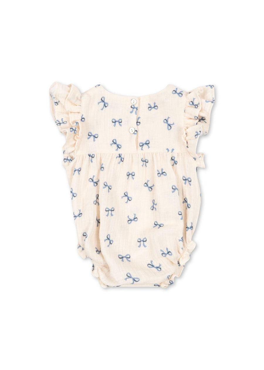 Coco Romper Bow Bleu