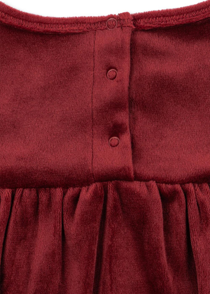 Jingle Romper Dress - Red Dahlia