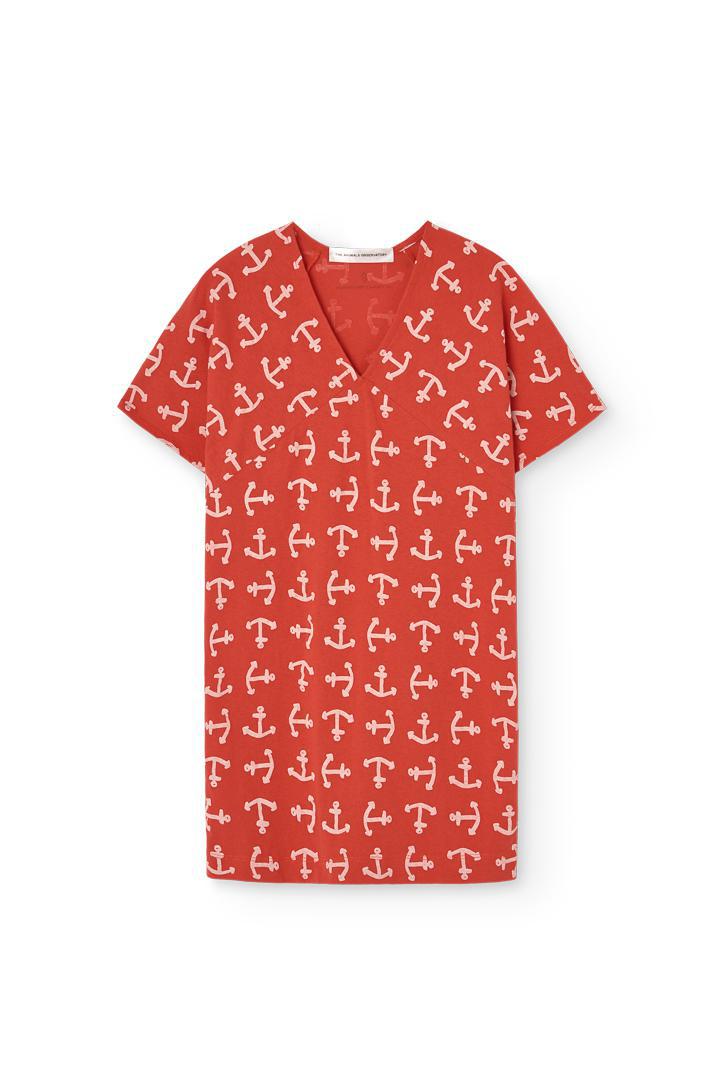 Walrus Kid Dress - Red