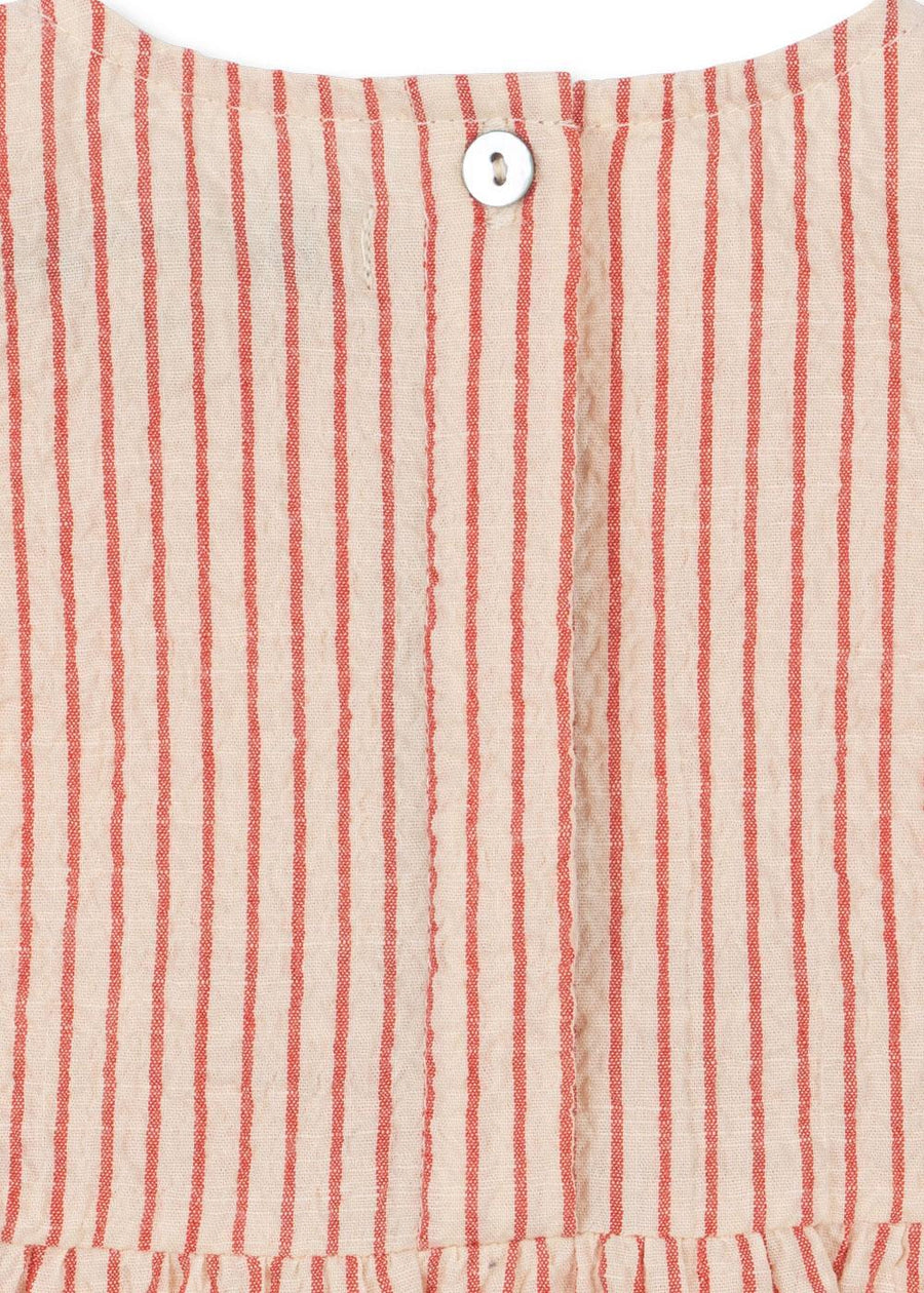 Ellie Frill Romper - Amour Stripe