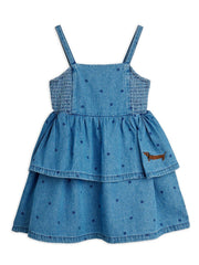 Dotted Denim Dress