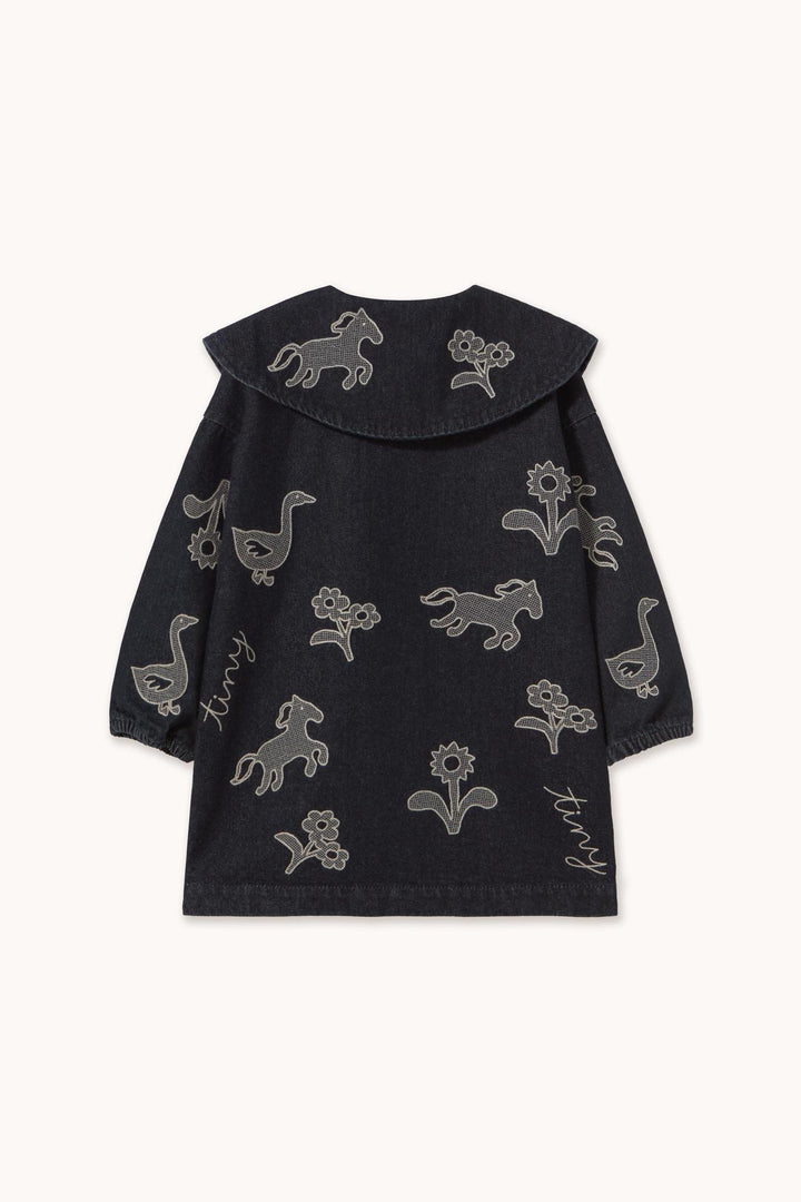 Horses &amp; Flowers Denim Dress