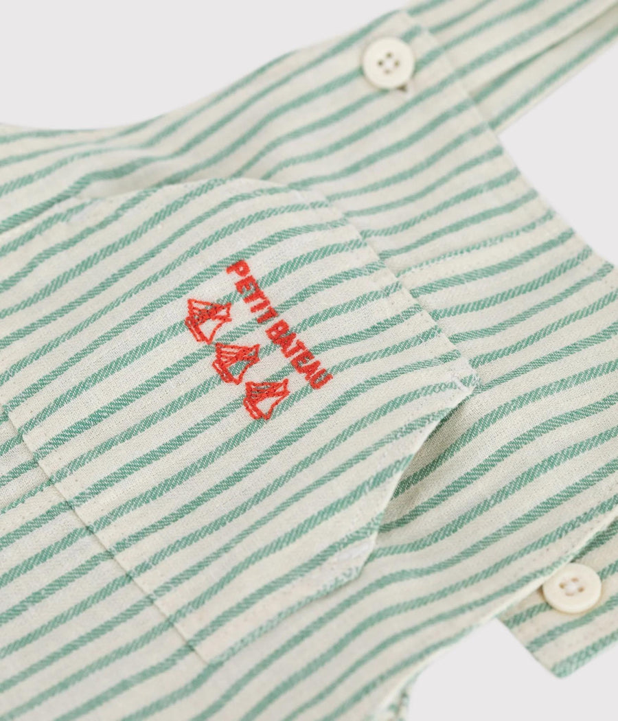 Baby Boy Stripe Short Overall