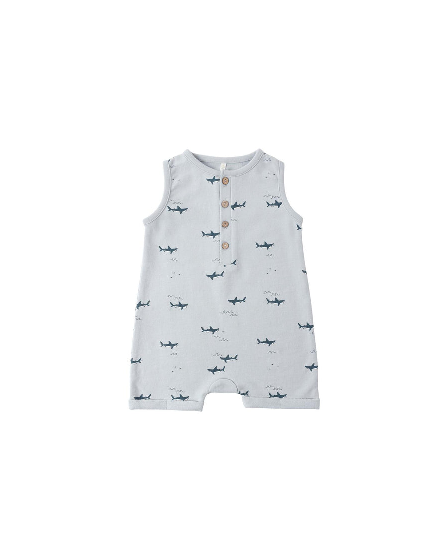 Davis Romper - Sharks