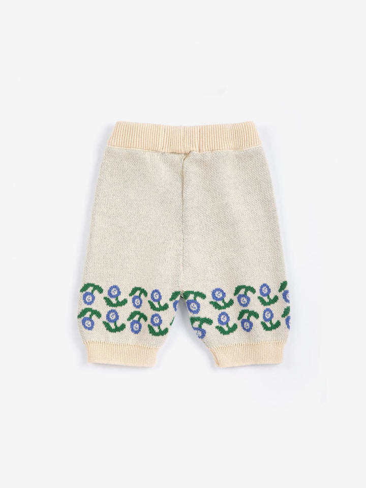 Stamp Bloom Knitted Pants