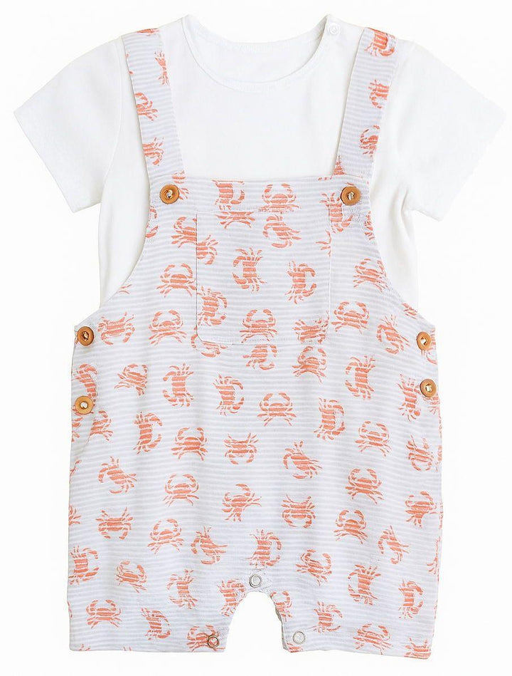 Wella Overalls - Crab Stripe