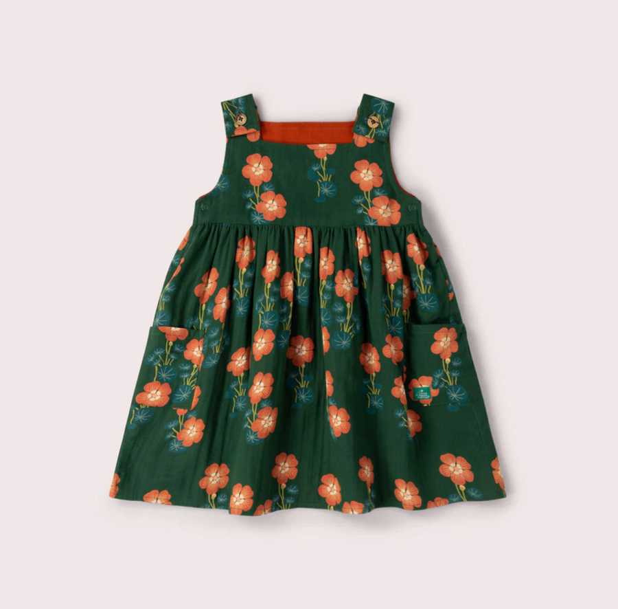 Orange Blooms Reversible Dress