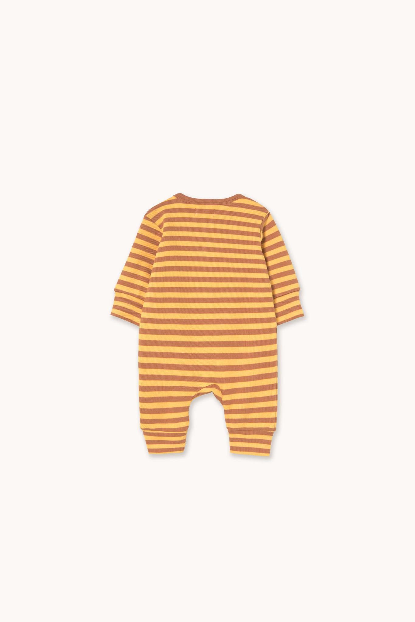 Stripes Rib One Piece Yellow