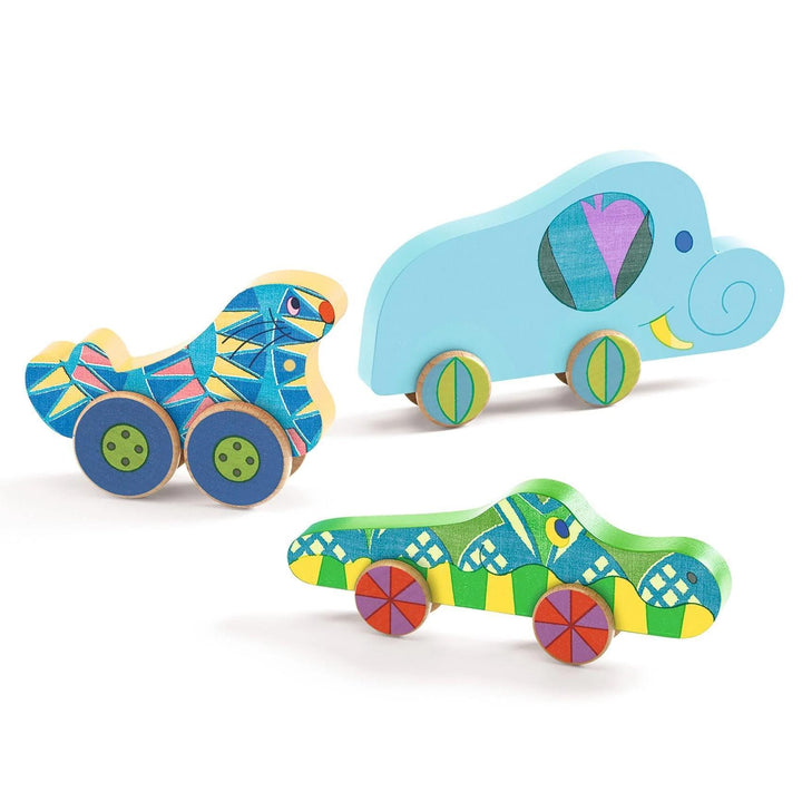 Puzz &amp; Roll Bariolo Wooden Puzzle