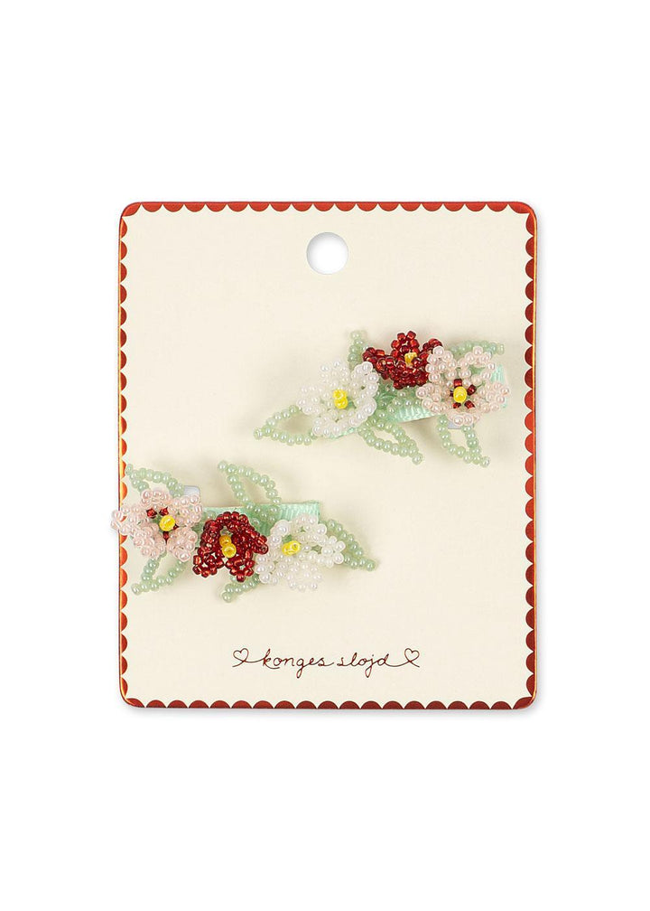 2 Pack Flower Field Hair Clips