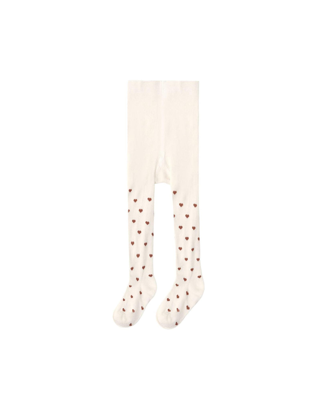 Ribbed Tights - Mulberry Heart