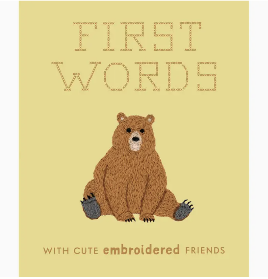 First Words Cute Embroidered Friends
