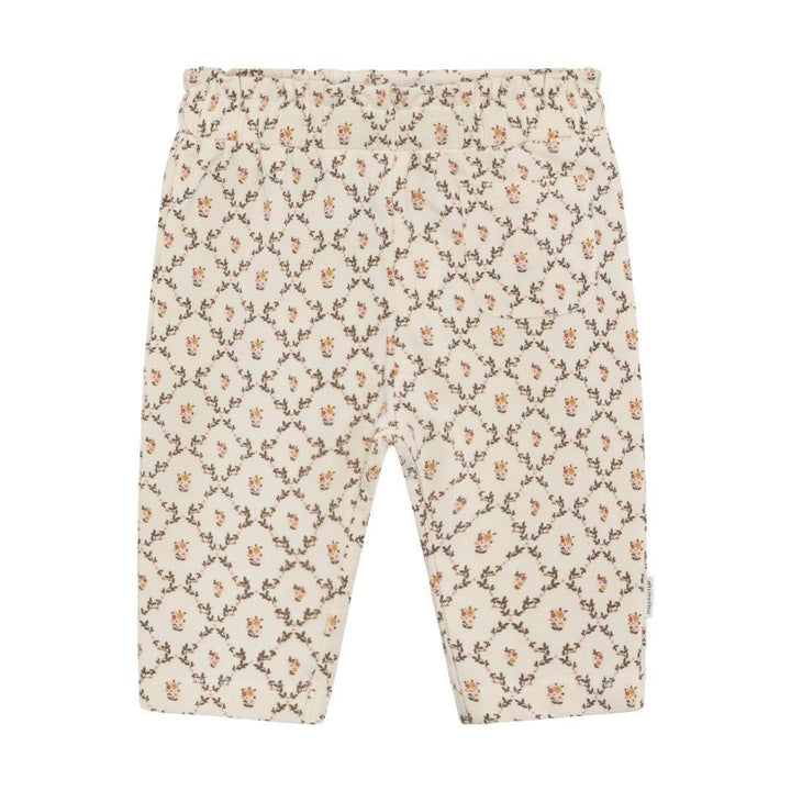 Cream Floral Vine Baby Pants