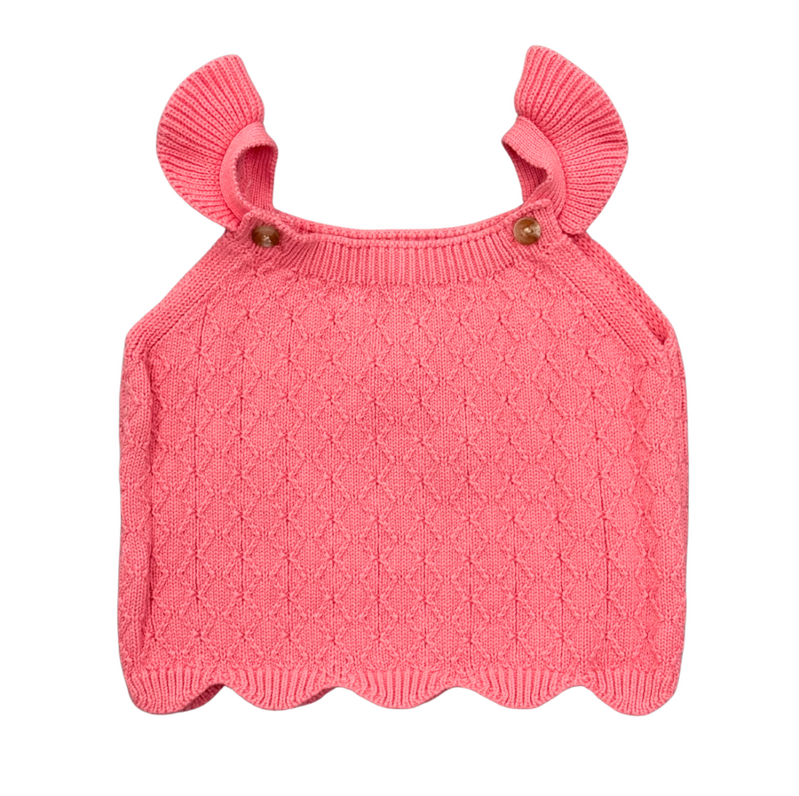 Knit Sweater Tank - Strawberry Ice