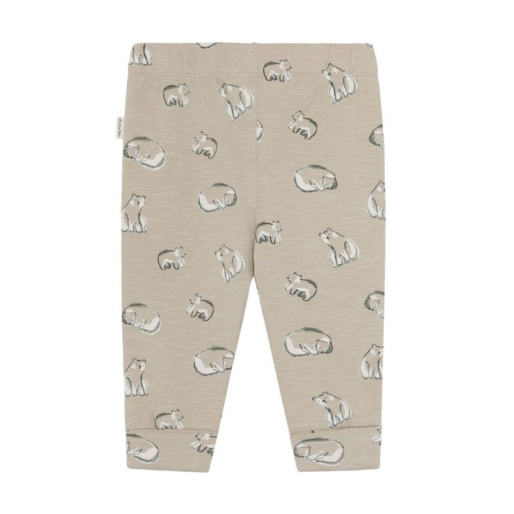 Stone Bear Print Baby Pants