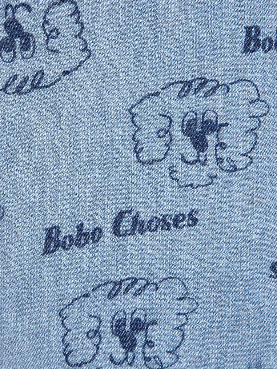 Pickles the Dog All Over Denim Shirt