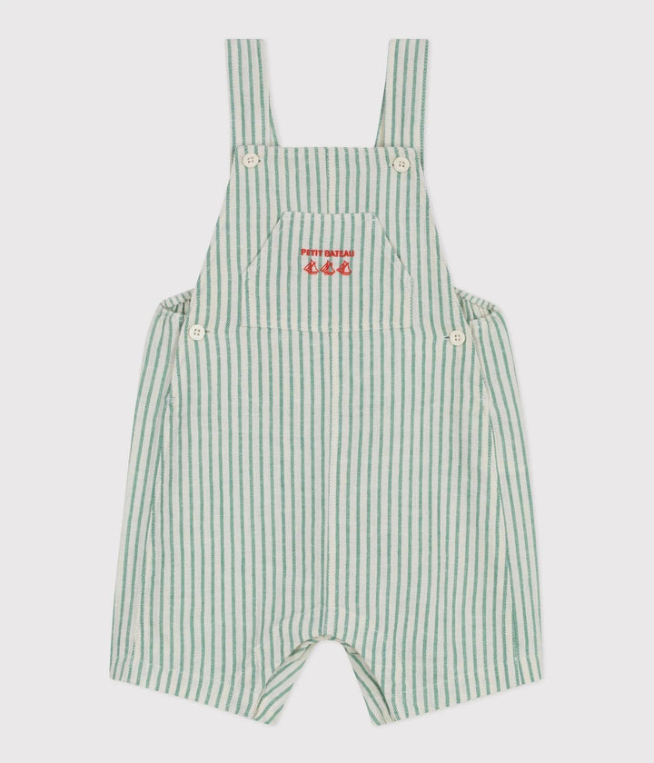 Baby Boy Stripe Short Overall