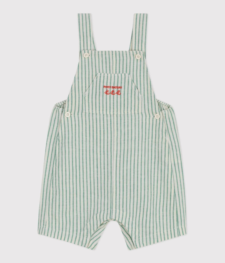 Baby Boy Stripe Short Overall