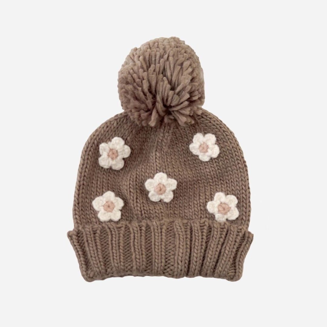 Flower Hat - Tan