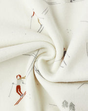 Organic Long John Pajamas - Skiers