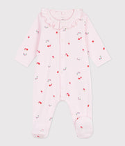 Baby Front Snap Berry Footie with Collar