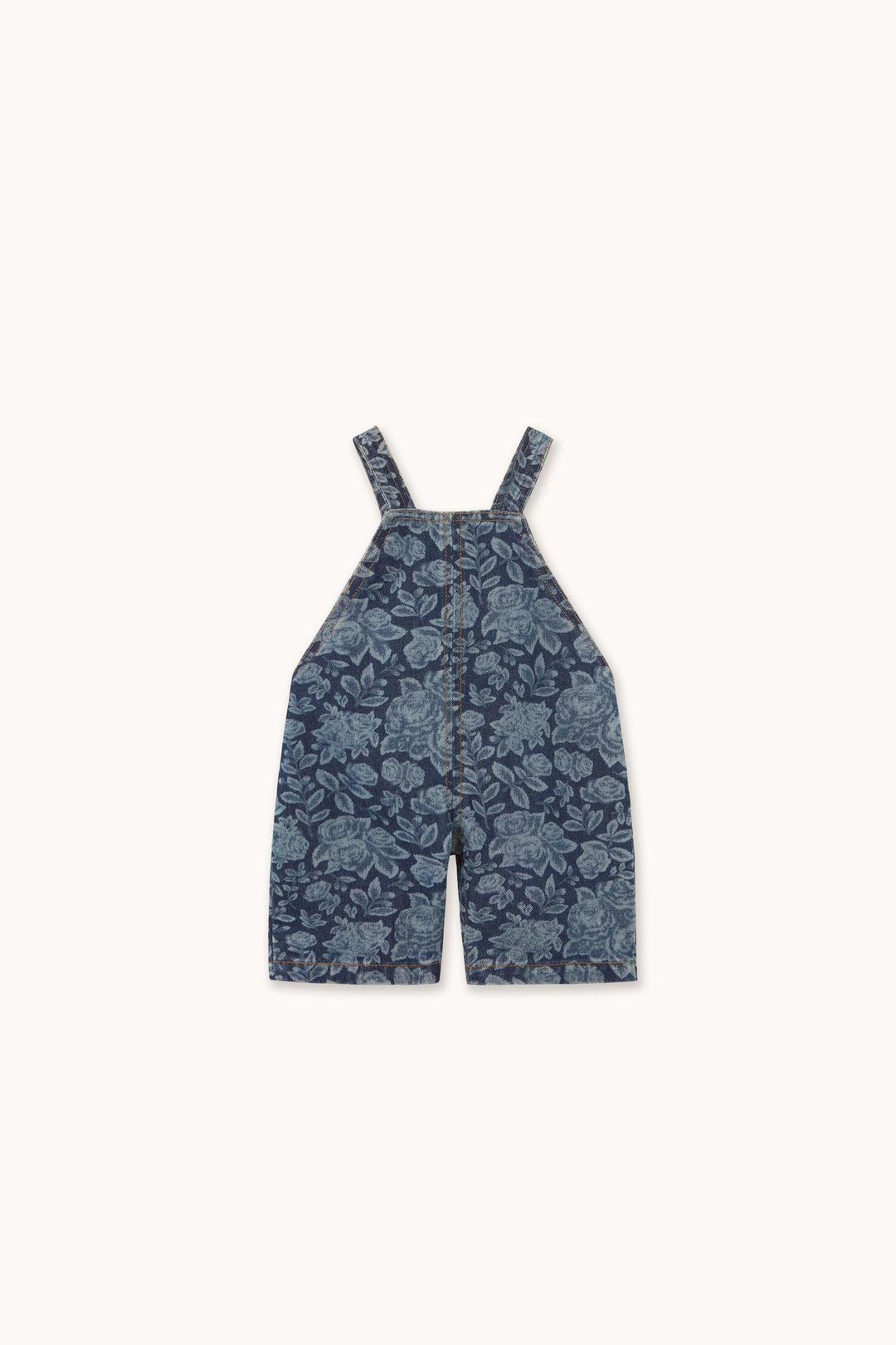 Tonal Roses Baby Denim Dungaree