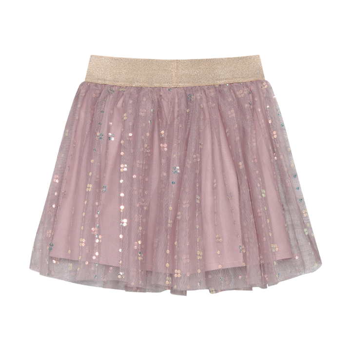 Dusty Rose Sequin Tulle Skirt