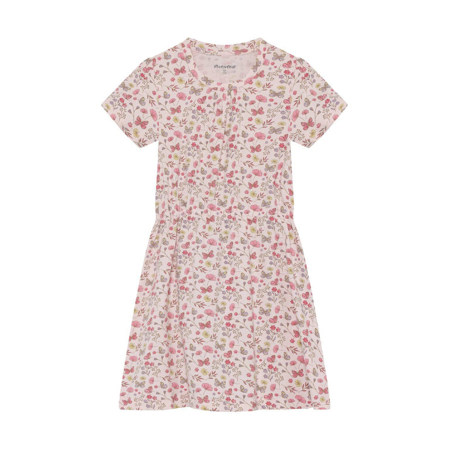 Butterfly Floral Jersey Dress