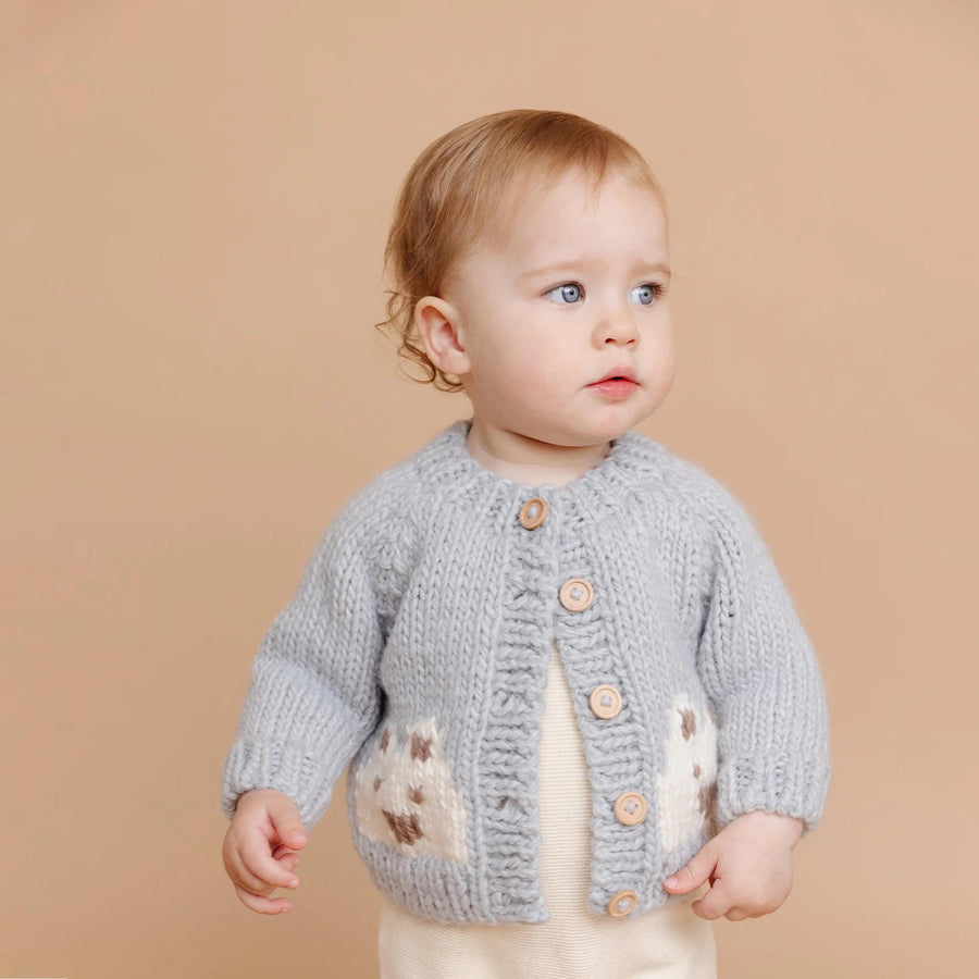 Bear Cardigan - Bowie Grey