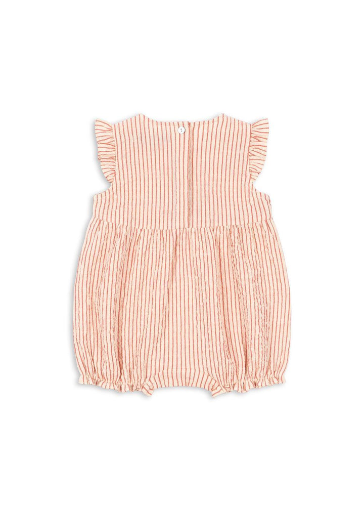 Ellie Frill Romper - Amour Stripe