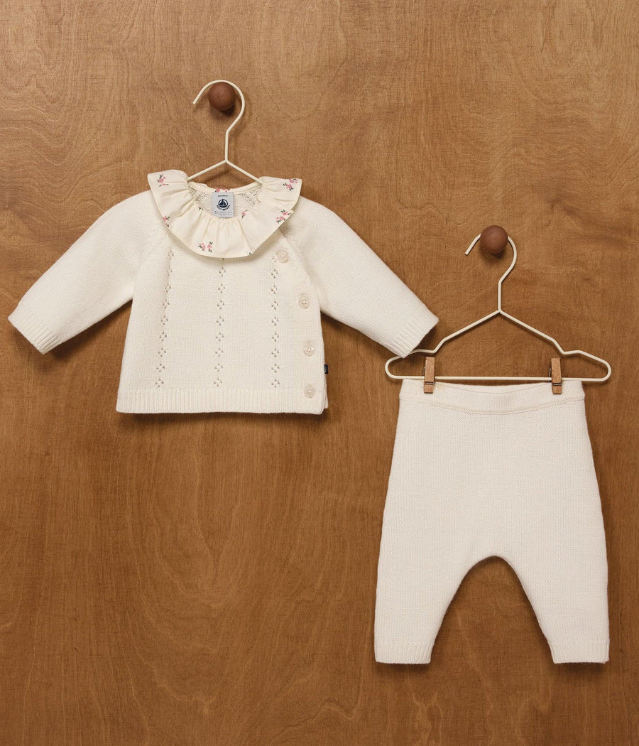 Baby Girl Ruffle Knit Set