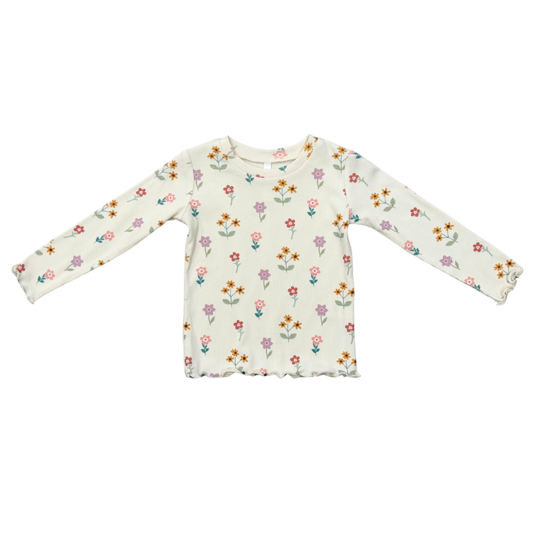 Lettuce Hem Tee - Meadow Bloom