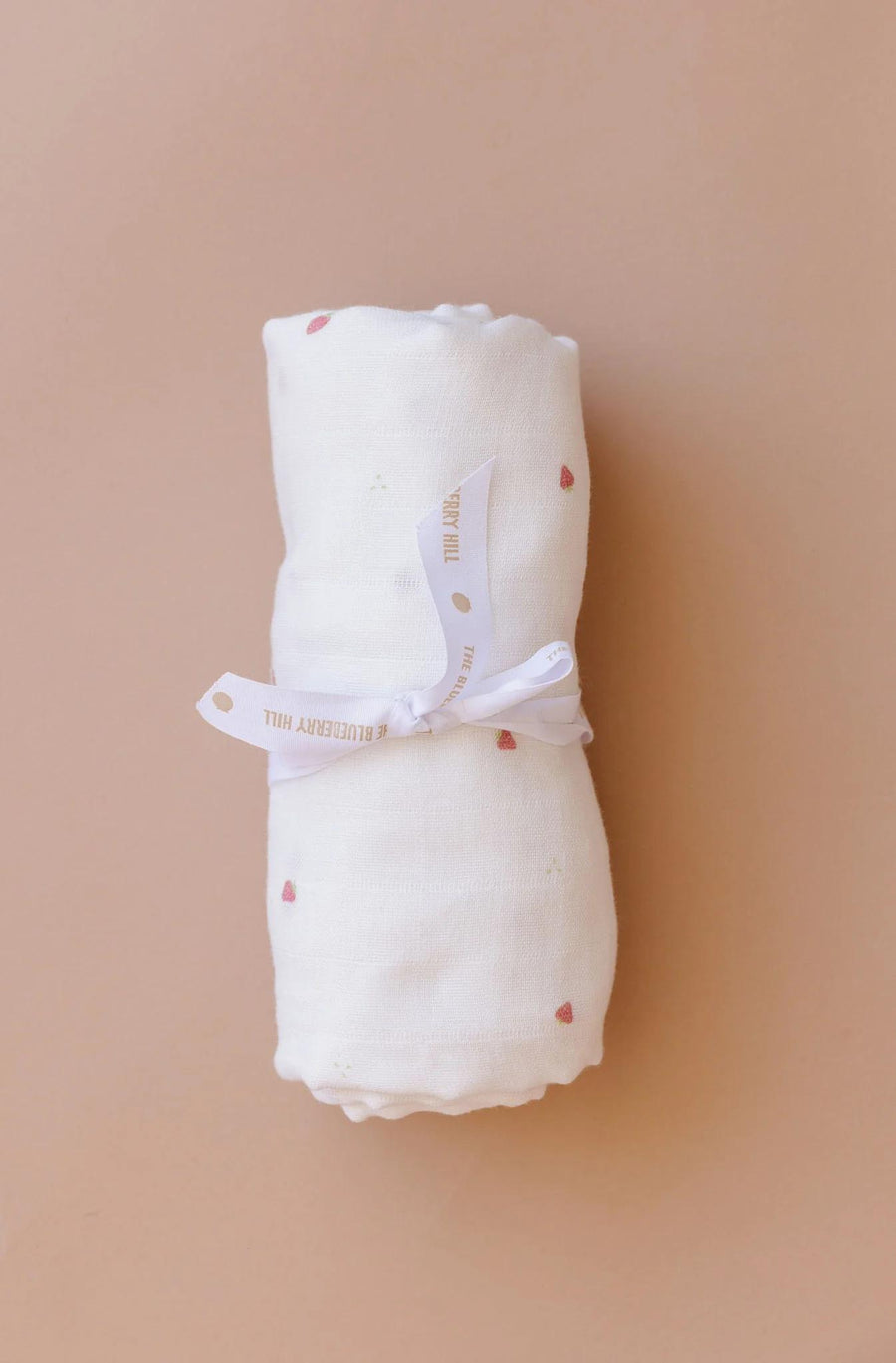 Organic Muslin Swaddle - Strawberry