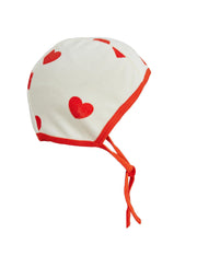 Hearts Velour Baby Helmet