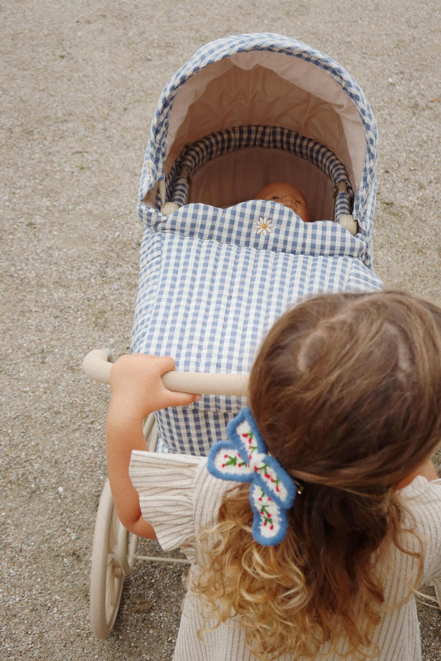 Cherry Crochet Bow Clip